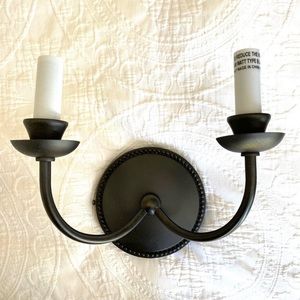Pottery Barn oil Rubbed Bronze Double Arm Sconce